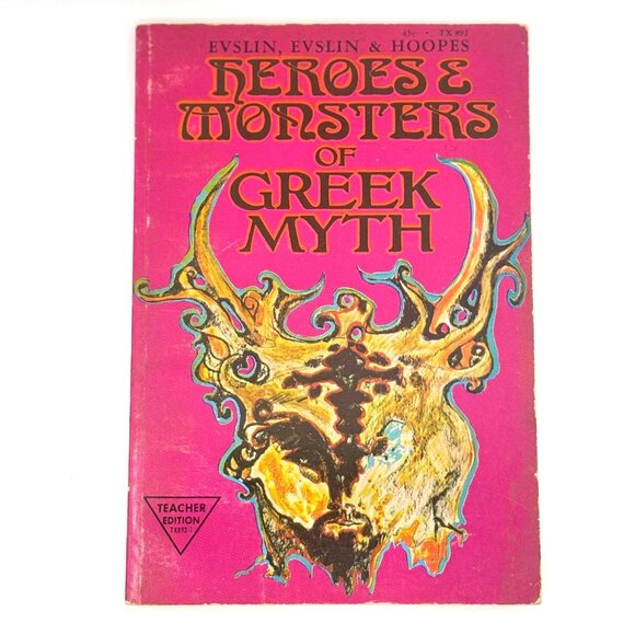 Heroes & Monsters of Greek Myth, Paperback, by Evslin & Hoopes, Teacher Edition - Picture 1 of 7